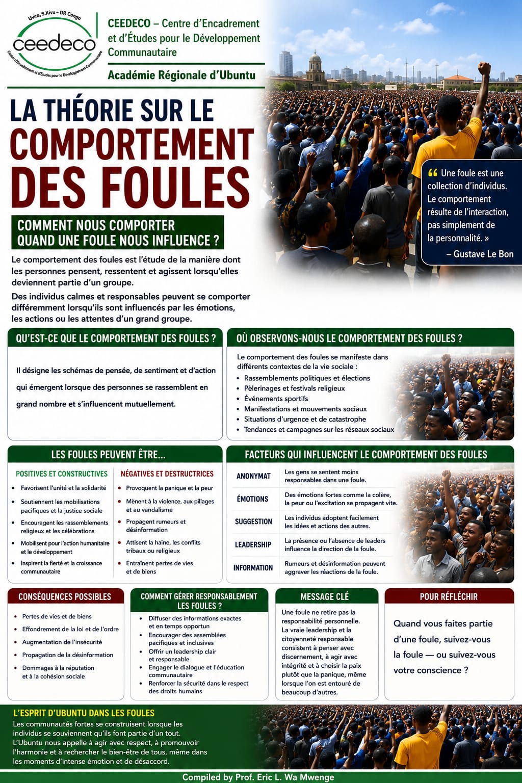 La theorie sur le comportement des foules